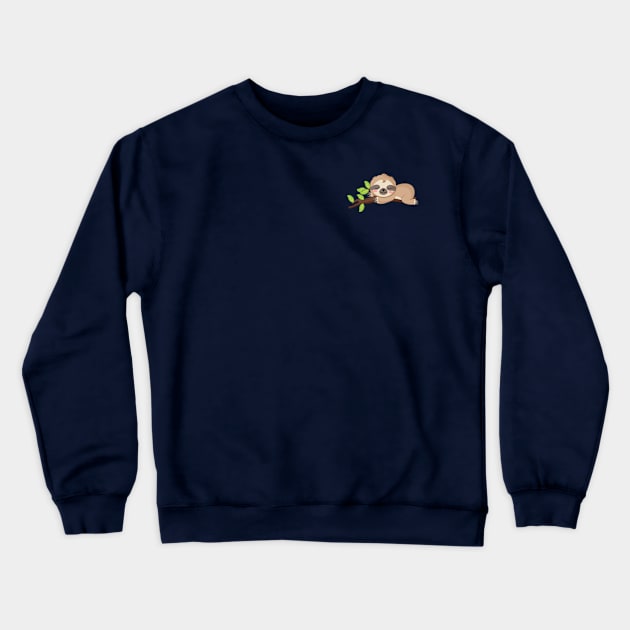 cute baby sloth Crewneck Sweatshirt by hatem